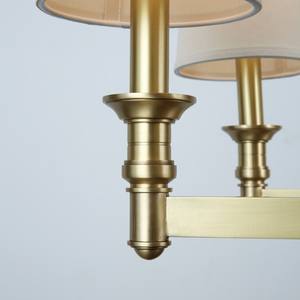 Lámpara de Techo Colgante LED de Cobre Minimalista Personalizada, con Tela Dorada y Acabado en Latón Antiguo, para Comedor, Cocina y Techos Altos - Product Image 2