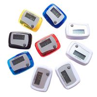 Compteur de pas numérique mini pas cher avec écran LCD, clip ceinture, suivi des calories et logo personnalisé imprimé