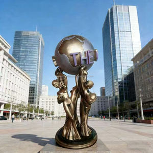 <span class=keywords><strong>Estatuas</strong></span> de Bronce Personalizadas 'El Mundo Es Tuyo' para Decoración de Jardín Exterior, Tamaño Real, <span class=keywords><strong>en</strong></span> Stock, Fundición - Product Image 6