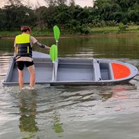 Nouveau design 2025 – Bateau de pêche pliable en PE pour 4-6 personnes, 2,2m-3,8m, segmentable, portable et détachable