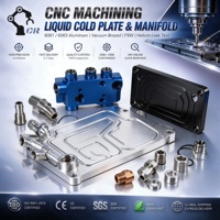 Collecteur de refroidissement liquide en aluminium usiné CNC, brasé sous vide FSW, testé pour la fuite d'hélium, pour le refroidissement des GPU de serveurs IA