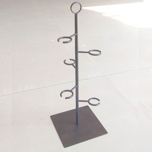 Pemegang kaca minum anggur hitam logam gantungan gaya hidup rak kaca anggur atas meja dan dudukan untuk <span class=keywords><strong>5</strong></span> barang besar - Product Image 5