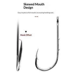 Ami <span class=keywords><strong>da</strong></span> <span class=keywords><strong>pesca</strong></span> singoli in acciaio al carbonio senza ardiglione per la <span class=keywords><strong>pesca</strong></span> in mare e a traina (cattura e rilascio) - Product Image 3