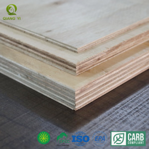 Contreplaqué 4x8 12 mm blanc brillant stratifié, âme en bois dur d'eucalyptus, face mélaminée marine, panneau pour meubles et armoires - Product Image 1