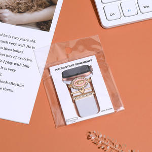 Per <span class=keywords><strong>Apple</strong></span> <span class=keywords><strong>Watch</strong></span> Band diamante metallo Charms gioielli ornamento <span class=keywords><strong>accessori</strong></span> colorato cartone animato animale cinturino in Silicone anello decorativo - Product Image 6