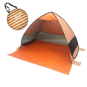 Carpa de Playa, Toldo para <span class=keywords><strong>el</strong></span> Sol, Desplegable, para 3-4 Personas, Ligera, Fácil de Instalar, Refugio Solar para Exteriores, Toldo, Cabaña - Product Image 1