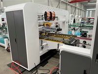Machine automatique de fabrication de cartons / Plioir-colleuse-agrafeuse pour emballages en papier et en bois / Haute vitesse 150 m/min, électrique, facile à utiliser