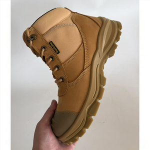 DSF53 Definite Brown <b>Leather</b> Safety <b>Work</b> <b>Boots</b> Waterproof Non Slip Sole All Seasons Casual Wear Custom Logo - Product Image 5