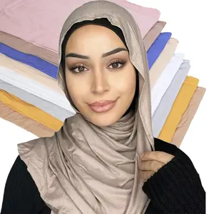 Wholesale Plain Malaysian Dubai Turkish Islamic Ethnic Scarves Shawls Muslim Women Soft Scarf Long Modal Hijab