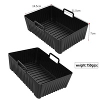 Plateaux en silicone de haute qualité de 8.5 pouces avec gants pour friteuses à air Ninja-2 pièces par paquet