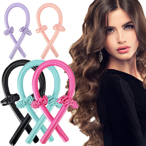 Diadema rizadora sin calor de seda, con cinta, suave para dormir, rizadores de pelo sin esfuerzo, herramientas de peinado - Product Image 3