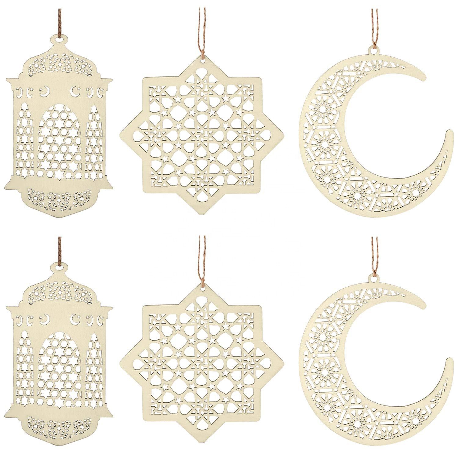 Lanterna Ramadan A Led Con Luna E Stella, Decorazioni Eid Fai Da Te, Luci Calde Per Atmosfera Festa, Regalo Simpatico Per Bambini, Perfetta Per Casa E Tavolo (Bianco, 7x7x13 Cm)