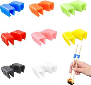 Entrenamiento de aprendizaje de grado alimenticio, ayudante de plástico chino, <span class=keywords><strong>palillos</strong></span> reutilizables, ayudantes para niños <span class=keywords><strong>principiantes</strong></span> - Product Image 6