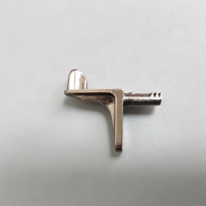 Support d'étagère en alliage de zinc à double bras de 3 mm pour cloison de placard et plateau en verre de meuble, design moderne et durable - Product Image 1