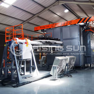 Nouvelles pièces en plastique creuses de grande conception faisant la machine de rotomoulage de navette à vendre - Product Image 1