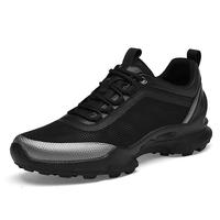 Chaussures de randonnée d'extérieur antidérapantes grande taille pour hommes, chaussures en maille respirantes, chaussures décontractées et polyvalentes en maille pour l'été