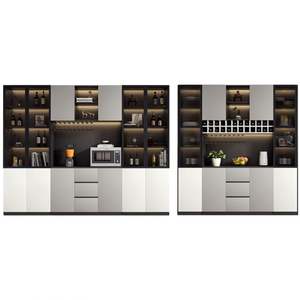 Living Dining Room Farmhouse Wine Coffee Bar Cabinet Storage Drawer Kitchen <b>Sideboard</b> Liquor Glass Holder Buffet Rack Cabinet - Product Image 6