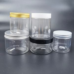 Pot en plastique PET transparent ambré de qualité alimentaire, avec bouchon à vis en aluminium et plastique, disponible en 100g, 120g, 150g, 200g, 250g, 300g, 400g, 500g - Product Image 4