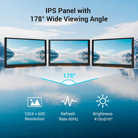 Layar Sentuh HD 5 inci-D 1024*600 IPS Kompatibel dengan Raspberry Pi/BB Black, Dll
