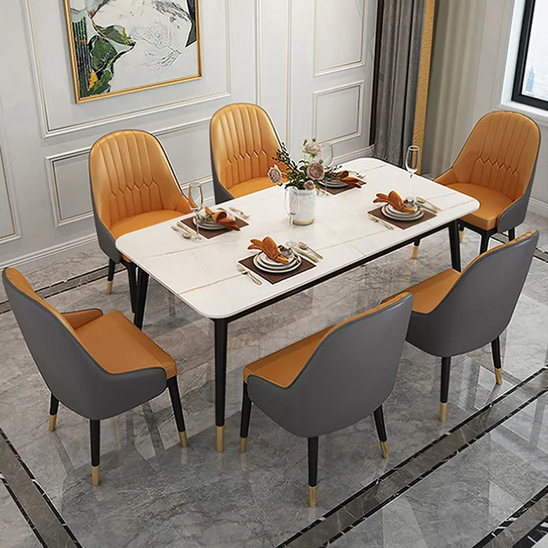 Best Quality Extendable Dining Table For 6 Mesa De Jantar Luxury Dining Family Table With 6 Chairs