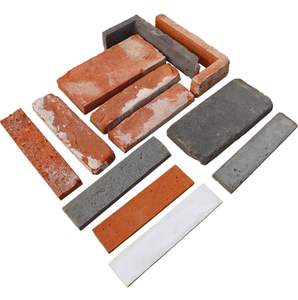 Ruwe Matte Buitenkant Klinker Tegels Baksteen Steen Textuur Keramische Porseleinen Wanddecoratie Voor Villa Huis Kleine Chip - Product Image 4