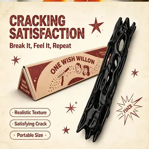 Baron Accessoire décoratif en forme de bâton de saule noir imprimé en 3D 12CM, Thème 'Obsession : Un Souhait', Décoration baguette magique en forme de saule, Figurines, Cadeau - Product Image 3