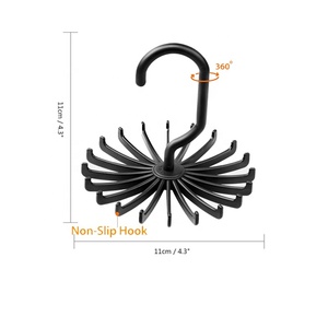 Xoay Twirl Tie vành đai móc twirling khăn Tie lưu trữ chủ sở hữu Giá móc áo nhựa cho tủ quần áo tổ chức Lưu trữ - Product Image 6