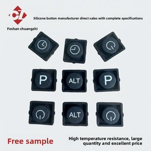 Boutons conducteurs en silicone noir pour cuisinières à riz et à induction - Tampons de qualité alimentaire, personnalisation possible, échantillons gratuits disponibles - Product Image 2