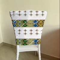 Housse de chaise éthiopienne, style traditionnel éthiopien, couvre-chaise pour banquet, hôtel, fête