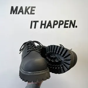 <span class=keywords><strong>Scarpe</strong></span> eleganti di colore giallo bianco a punta tonda Sole spessa con lacci di buona qualità e di buona qualità <span class=keywords><strong>scarpe</strong></span> da Derby Casual da uomo - Product Image 5