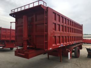 Semi-<span class=keywords><strong>remorque</strong></span> à benne arrière hydraulique <span class=keywords><strong>de</strong></span> 60 à 80 tonnes, 3 à 4 essieux, 35 à 40 mètres cubes, semi-<span class=keywords><strong>remorque</strong></span> en acier avec pneus 12R22.5 à <span class=keywords><strong>vendre</strong></span> - Product Image 5