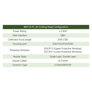 1.5/2/3KW Fiber Laser Cutting Parts Raytools BM110/BM110E XC3000S Laser Source Combined Set for Fiber Laser Cutting <b>Machine</b> - Product Image 6