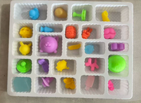 Calendrier de l'Avent 24 Jours : Balle Anti-Stress Souple et Moelleuse à Presser, Thème Halloween et Noël, pour Compte à Rebours et Cadeau