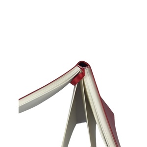 Libros de Cuero PU <span class=keywords><strong>con</strong></span> Impresión Personalizada de Fábrica, <span class=keywords><strong>con</strong></span> Cinta Roja, Encuadernación Plana Tipo Mariposa, Encuadernación Perfecta, Papel Recubierto - Product Image 5