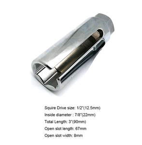 Yüksek kalite 7/8 inç 22mm için CR-V çelik sökme aracı otomatik oksijen sensörü için 1/2 kare sürücü - Product Image 2