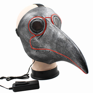Máscara Led Horror <span class=keywords><strong>cara</strong></span> de fantasma luminosa máscara de Halloween fiesta - Product Image 2