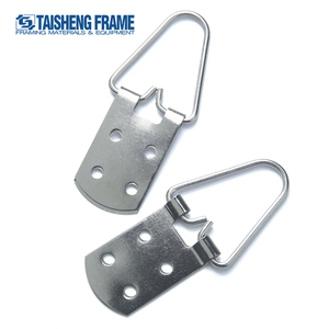 Tornillos de suspensión de anillo en D de Metal de alta resistencia, colgador de imagen de 4 agujeros para colgar pinturas, ilustraciones, marco de fotos, gancho, acabado liso - Product Image 1