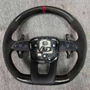 Volante Sportivo in Fibra di Carbonio Alcantara Personalizzato per Audi <span class=keywords><strong>A3</strong></span> A4 A5 A6 A7 A8 B8 B9 C7 C8 C9, Vendita all'Ingrosso dalla Fabbrica YLD - Product Image 3