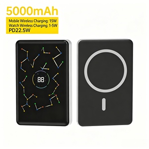 Nuevo Estilo de Banco de Energía 3 en 1, 15W Magnético Inalámbrico, Batería de Estado Semisólido de 5000 mAh, Carga Rápida PD de 22.5W, S227 5000 mAh - Product Image 1