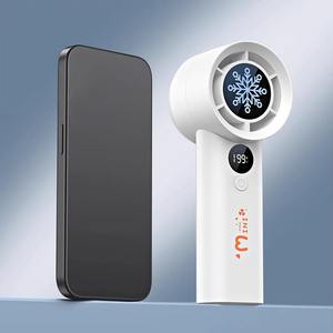 Ventilador de Mano sin Aspas, Portátil, Pequeño, Turbo, con 199 Velocidades, Viento Fuerte, Mini Ventilador para Exteriores, Pantalla Digital - Product Image 6