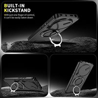 360 ° Coque de téléphone avec béquille rotative pour Xiaomi Redmi Note 15 14 13 Pro Plus, coque de téléphone résistante aux chocs et robuste