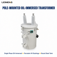 Transformateur de distribution monophasé monté sur poteau, sur mesure, LEINENG Factory, 12,47 kV, 34,5 kV, 120/240 V, 240/480 V, type huile