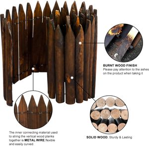 Nhiệt Được Xử Trị Bằng Gỗ Vườn Cảnh Quan Dễ Dàng Cài Đặt Trồng Hàng Rào Với Trellis Cổng Sân Giường Hoa Pathway Cây Cho Bãi Cỏ - Product Image 2