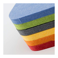 Panneaux de cloison amovibles insonorisants et ignifuges en fibre de polyester PET 100 % personnalisés, pour bureaux