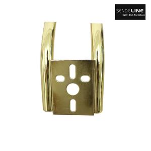 Pedal de Pie de Metal Dorado al por Mayor, Altura Ajustable, Base de Acero Inoxidable para Salones Modernos, <span class=keywords><strong>Barber</strong></span>ías, Muebles de Salón Comerciales - Product Image 4