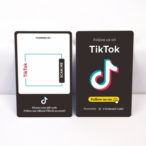 บัตรธุรกิจ NFC PVC พร้อม QR Code สำหรับธุรกิจบน Facebook, TikTok, โซเชียลมีเดีย, รีวิว, คีย์ VIP, พลาสติก UHF RFID NFC PVC - Product Image 2