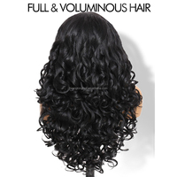 Perruque bouclée en V/U, style Yaki Afro, résistante à la chaleur, synthétique, tressée, bouclée crépue, demi-perruque à clipser pour femmes noires