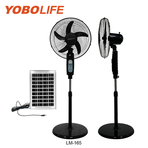 China High Quality YOBOLIFE Solar Fan With Build in <b>Battery</b> USB Charger 16 Inch Rechargeable Solar Stand Fan LM-165 L - Product Image 2