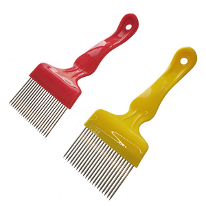100 pz. Forchette per miele rosse o gialle, strumento per disopercolare, attrezzatura per apicoltura, paletta per miele - Product Image 3