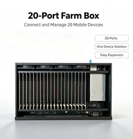Boîtier de ferme téléphonique de qualité industrielle GM-30, rack de serveur à 20 emplacements pour opération en masse de Google Pixel 7 Pro